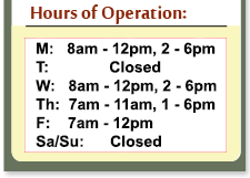 Hours of Operation